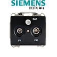 SIEMENS - Prise TV/FM/SAT Anthracite Delta IRIS - vignette