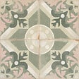 RO'MA NATURE - Carrelage Vintage effet Carreau ciment Sauge 22,3x22,3x0,9 cm Virelia - Sol et mur intérieur (vendu par carton de 0,65 m²) - vignette
