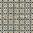 RO'MA NATURE - Carrelage Vintage effet Carreau ciment Bleu Knossos 45x45x0,95 cm Azoria - Sol et mur intérieur (vendu par carton de 1 m²) - vignette