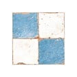 RO'MA NATURE - Carrelage Vintage Bleu et Blanc Damier 33x33x0,95 cm Rhodes - Sol et mur intérieur (vendu par carton de 1,09 m²) - vignette