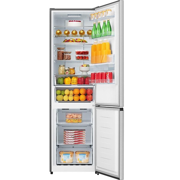 HISENSE - réfrigérateur combiné 60cm 336l métal - RB435N4WCE - large
