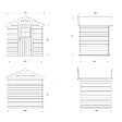 WHITE WOOD - Abri de jardin en bois Pablo 1 traité autoclave ép. 19 mm - White Wood - 4,1m² - vignette