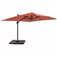 OVIALA - Parasol déporté 4x3 m inclinable + 4 dalles à lester terracotta - Caserta - vignette