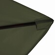 OVIALA - Parasol déporté 3 x 3 m carré et 4 dalles lestées vert cactus - Genova - vignette