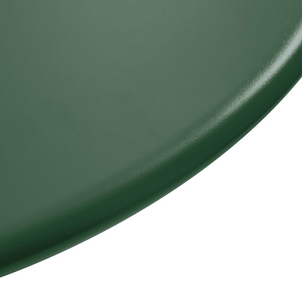 OVIALA - Ensemble table de jardin et 2 chaises en métal vert forêt - Palavas - large