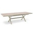 OVIALA - Table extensible en aluminium et céramique 10 places crème - Tivoli - vignette