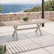 OVIALA - Table extensible en aluminium et céramique 10 places crème - Tivoli - vignette