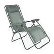 OVIALA - Lot de 2 fauteuils lounge inclinable en acier vert de gris - Monaco - vignette