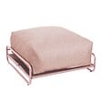 OVIALA - Pouf pour salon de jardin modulable avec structure rose poudré - Mixi - vignette