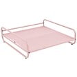 OVIALA - Pouf pour salon de jardin modulable avec structure rose poudré - Mixi - vignette