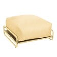 OVIALA - Pouf pour salon de jardin modulable avec structure jaune clair  - Mixi - vignette
