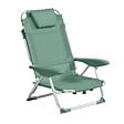 OVIALA - Fauteuil clic clac des plages en polyester vert amande - Clic Clac des plages - vignette