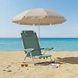 OVIALA - Fauteuil clic clac des plages en polyester vert amande - Clic Clac des plages - vignette
