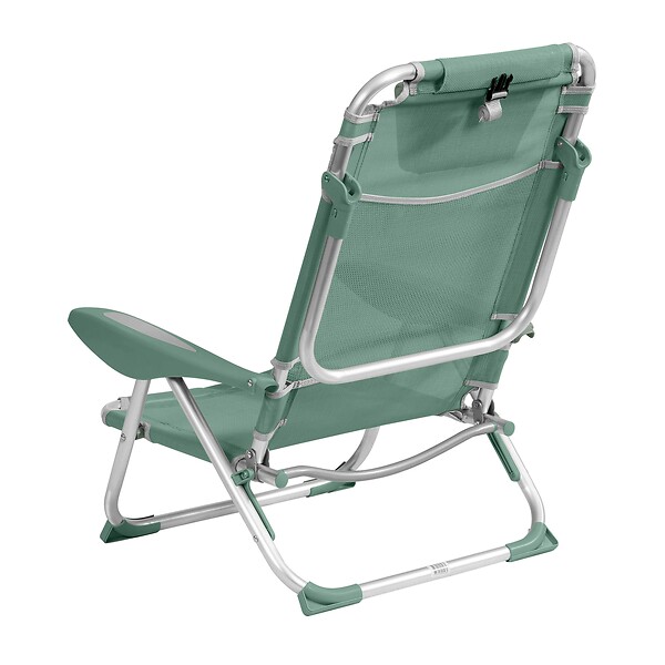OVIALA - Fauteuil clic clac des plages en polyester vert amande - Clic Clac des plages - large