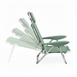 OVIALA - Fauteuil clic clac des plages en polyester vert amande - Clic Clac des plages - vignette