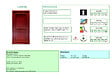 GD MENUISERIES - Porte d'entrée Bois Pleine Carene Rouge pourpre, H215 x L90 cm Côte Tableau, p.Droit (Poignée, Barillet ref N158RPL -IN158RCI) - vignette