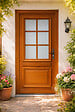 GD MENUISERIES - Porte d'entrée Bois vitrée, Cumin, H215 x L90 cm Côte Tableau p.Gauche (Poignee, Barillet ref 010403RFP) - vignette
