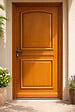 GD MENUISERIES - Porte d'entrée Bois Pleine Garnier, H215 x L80 cm Côte Tableau, p.Droit (Poignée, Barillet ref N158RPL -IN158RCI) - vignette