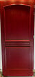 GD MENUISERIES - Porte d'entrée Bois Pleine Carene Rouge pourpre, H215 x L90 cm Côte Tableau p.Gauche, (Poignée, Barillet ref 010723NO) - vignette