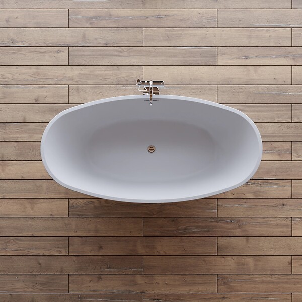 SPALINA - Baignoire Ilot Neroon 2.0 150 blanche 150 x75 x67 cm, by SPALINA - large