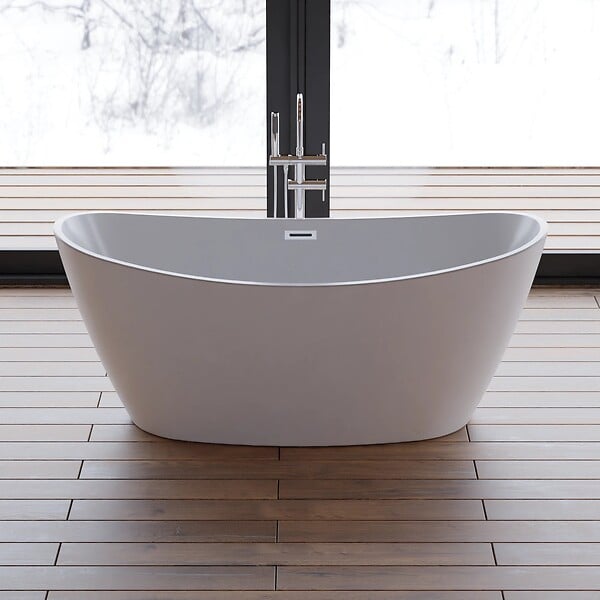 SPALINA - Baignoire Ilot Neroon 2.0 150 blanche 150 x75 x67 cm, by SPALINA - large