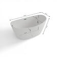 SPALINA - Baignoire Ilot Neroon 2.0 150 blanche 150 x75 x67 cm, by SPALINA - vignette