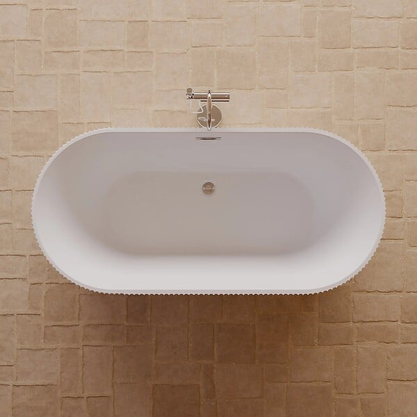 SPALINA - Baignoire Ilot Indigo 168 blanche 168 x80 x58 cm, by SPALINA - large
