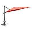 CONCEPT USINE - Ensemble parasol  terracotta 3x4m et 4 dalles à lester CESARE - vignette