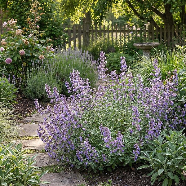 BLOOMIQUE - Lot de 3 - Nepeta Walker's Low - Cataire - Rustique - Vivace - Mellifère - P. 9 cm - large