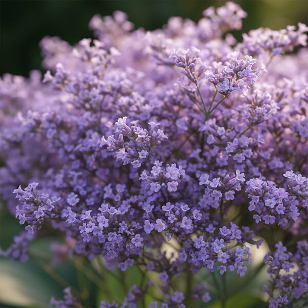 BLOOMIQUE - Lot de 3 - Limonium latifolium - Lavande de mer - Rustique - Vivace - Hauteur 10-20 cm - Pot 9 cm - large