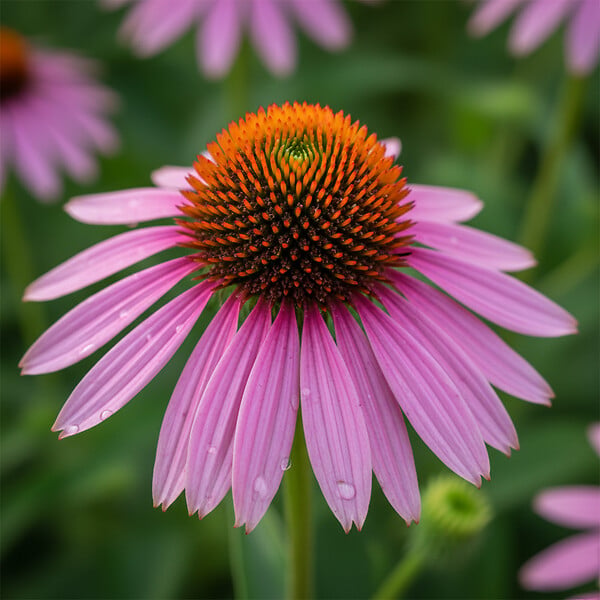 BLOOMIQUE - Lot de 3 - Echinacea purpurea - Échinacée pourpre - Floraison abondante - H. 10-20 cm - P. 9 cm - large