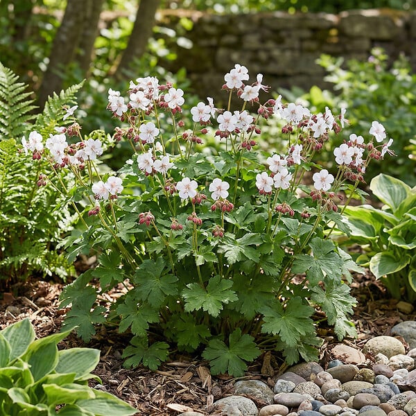 BLOOMIQUE - Lot de 3 - Géranium macrorrhizum ‘Spessart’ - Géranium couvre-sol - H. 10-20 cm - P. 9 cm - large
