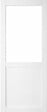 GD MENUISERIES - Porte Coulissante Atelier Blanc H204 x L93 cm sans meneau - vignette