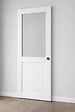 GD MENUISERIES - Porte Coulissante Atelier Blanc H204 x L73 cm sans meneau, Coquilles - vignette