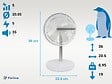 PURLINE - Ventilateur de bureau avec USB-C et 4 vitesses - vignette