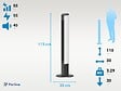 PURLINE - Ventilateur colonne sans pales de grande hauteur - vignette