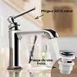 OLFA - Lot de deux mitigeurs lavabo retro Lady's 100 Chromé - vignette