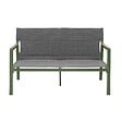 OVIALA - Salon de jardin 4 places en aluminium vert kaki - Leki - vignette