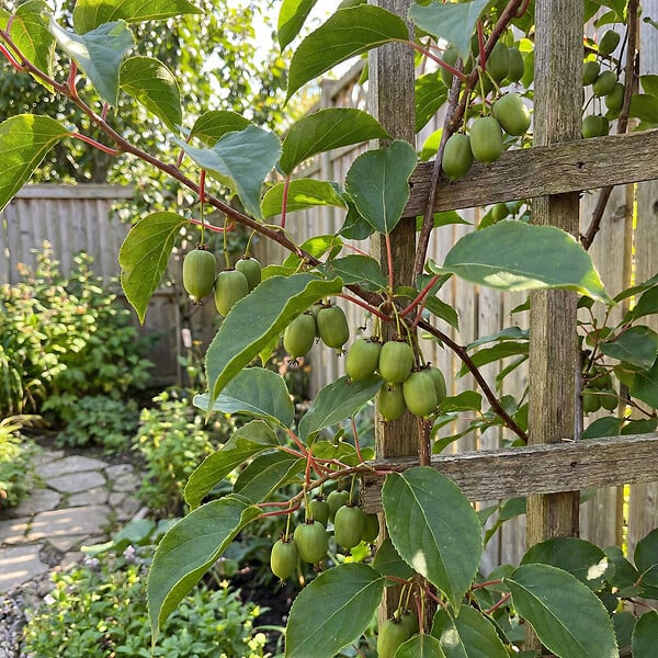 BLOOMIQUE - Actinidia Arguta Issai - Kiwiberry - Plantes fruitières - Plantes jardin - H. 50-70 cm - P. 15 cm - large