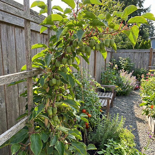 BLOOMIQUE - Actinidia Arguta Issai - Kiwiberry - Plantes fruitières - Plantes jardin - H. 50-70 cm - P. 15 cm - large