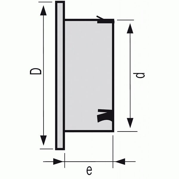 NICOLL - Grille de ventilation avec moustiquaire type GATM Ø 140 mm blanc - large