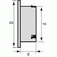 NICOLL - Grille de ventilation avec moustiquaire type GATM Ø 140 mm blanc - vignette