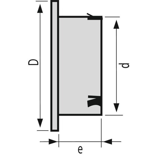 NICOLL - Grille de ventilation avec moustiquaire type GATM Ø 140 mm blanc - large