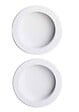 GD MENUISERIES - Porte Coulissante Atelier Blanc H204 x L73 cm sans meneau, Rail Alu, Coquilles blanc - vignette