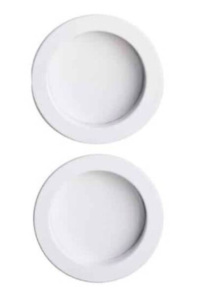 GD MENUISERIES - Porte Coulissante Atelier blanc sans meneau H204 x L83 cm, Rail Alu bandeau noir, Coquilles blanc - large