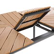 OVIALA - Ensemble table extensible 180/220 cm et 8 chaises de jardin effet bois - Jakarta - vignette
