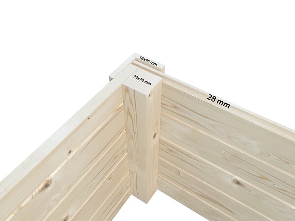 WHITE WOOD - Studio de jardin en bois Lydia ép.28mm et baie coulissante aluminium - White Wood - 15m² - large