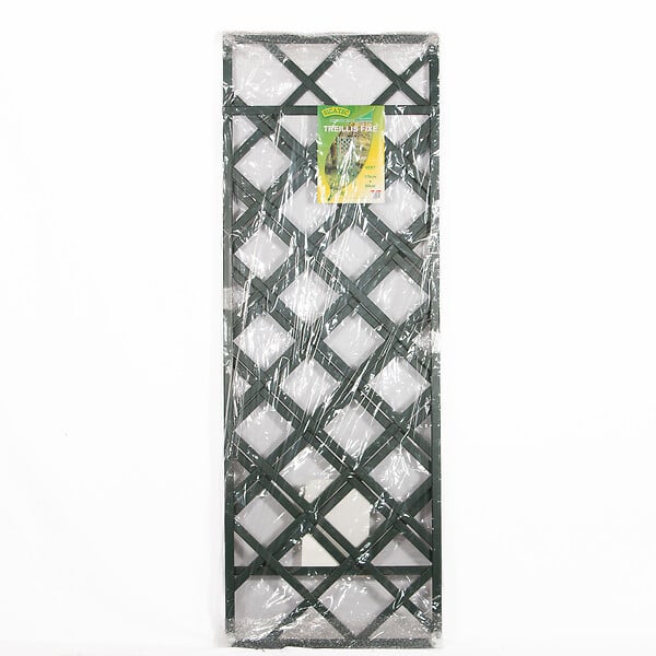 SICATEC - Treillis fixe PVC à planter Vert 1.7m x0.6m - large