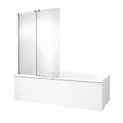 JACOB DELAFON - Tablier bain compatible toutes baignoires rectangulaires, installation angle, 180x90x60cm, Blanc + Pare bain Malice Jacob Delafon - vignette