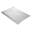 MARMOX - Receveur résine U-Tile blanc imitation ardoise - grille carrée excentrée - vignette